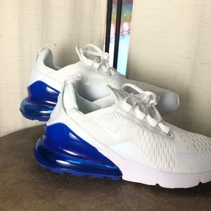 LIKE NEW Air Max 270 White Photo Blue Shoes
